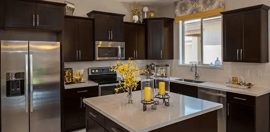 Cabinet painting results with freshly painted kitchen cabinets in Raleigh, NC