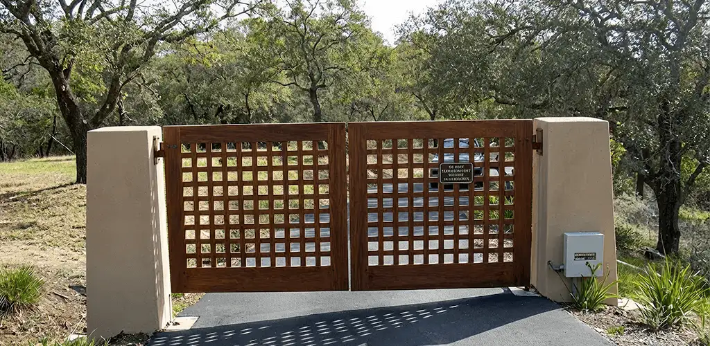 Driveway gate installation for a residential property in Raleigh, NC