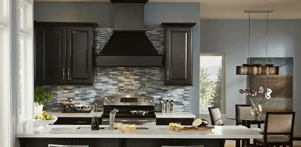 Kitchen cabinet painting and refinishing in a modern kitchen in Raleigh, NC